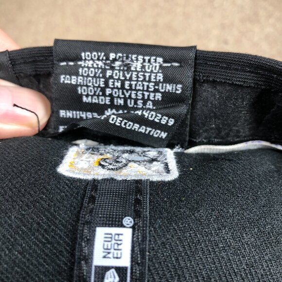 West Virginia Black Bears New Era 59Fifty Fitted Hat Size 8 Black Gold Embroider - Picture 11 of 11